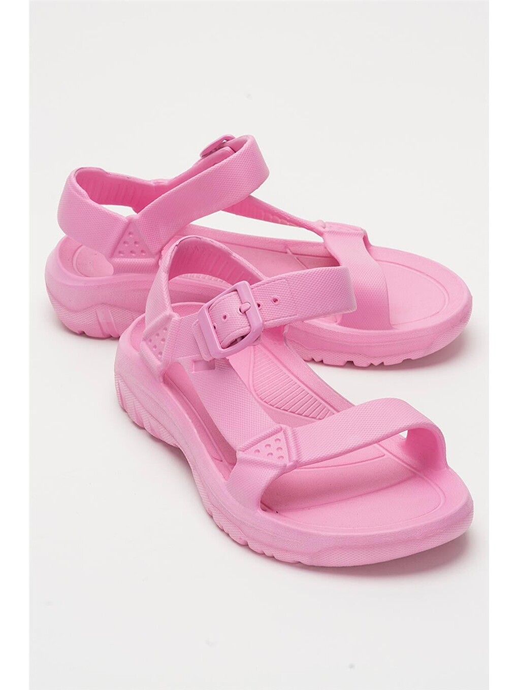 Unisex Eva Spor Kaymaz Yürüyüş Sandaleti Pembe-1