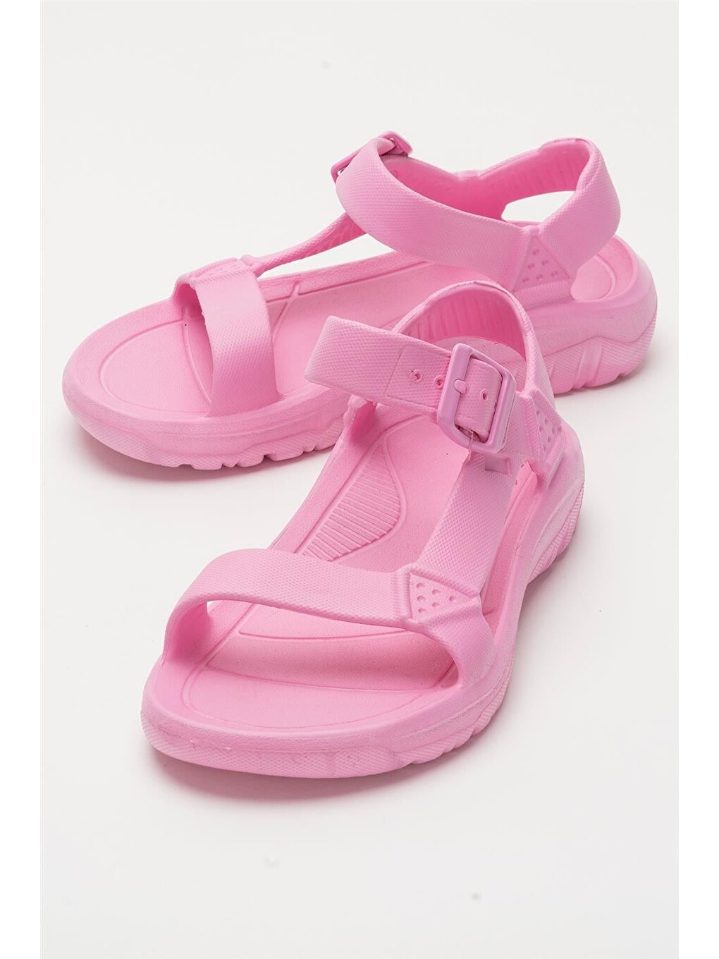 Unisex Eva Spor Kaymaz Yürüyüş Sandaleti Pembe-4