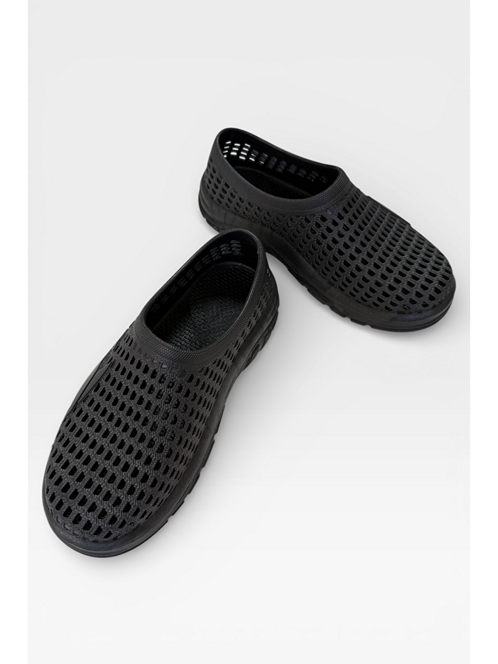 Unisex Yazlık Çok Amaçlı Havuz Plaj Bahçe Anatomik Yumuşak Taban Günlük Ayakkabı Siyah-7