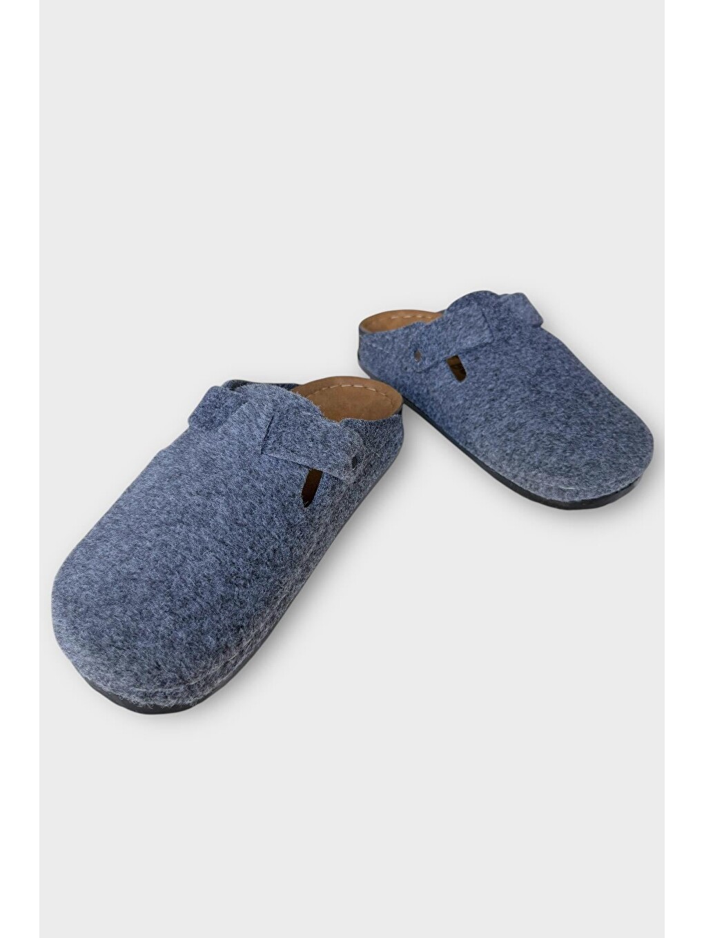 Mantar Taban Boston Birkens Model Günlük Sabo Unisex Ev Terliği Gri-7