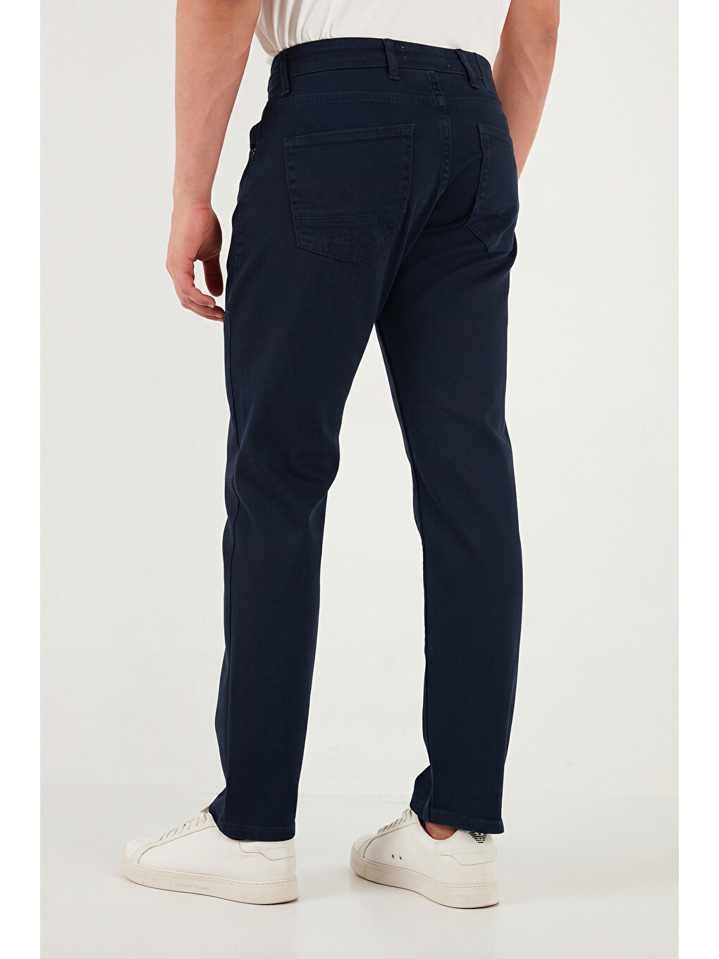 Lacivert Comfort Boru Paça Normal Bel Pantolon 4412c66texas-6