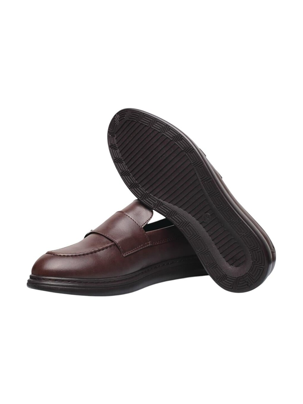 Erkek Ortopedik Jel İç Taban Comfort Tokalı Günlük Ayakkabı Kahverengi-6