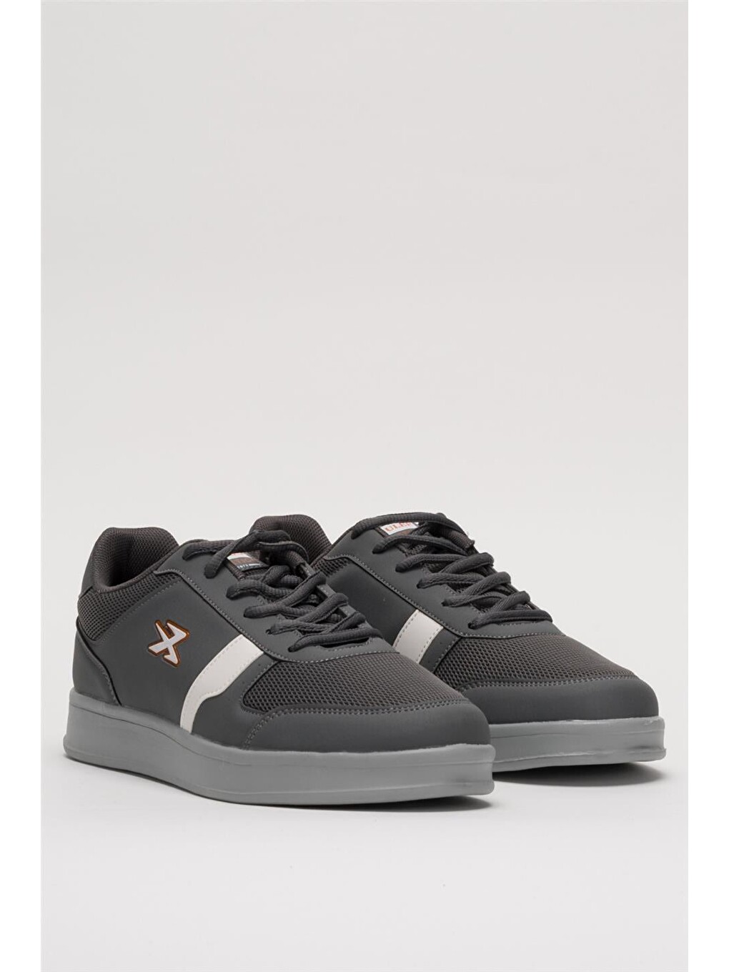 Gri Erkek Günlük Sneaker Rahat Spor Ayakkabı Füme-3
