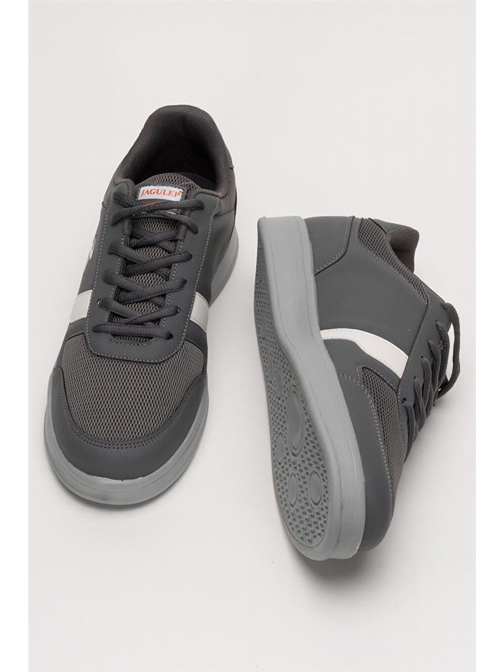 Gri Erkek Günlük Sneaker Rahat Spor Ayakkabı Füme-11