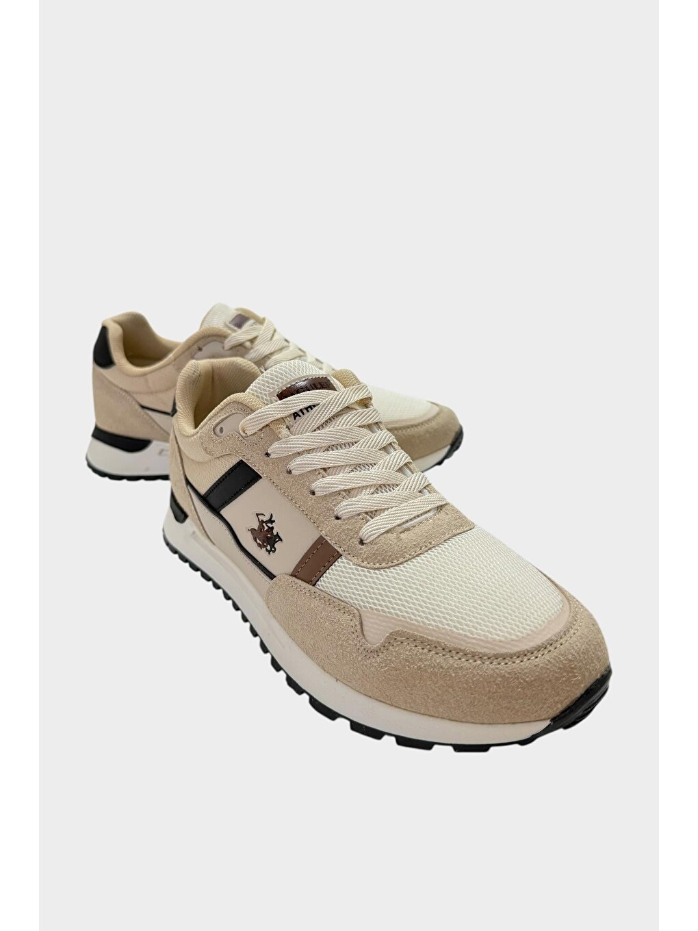 Erkek Ortopedik Günlük Yürüyüş Koşu Sneaker Spor Ayakkabı Bej-2