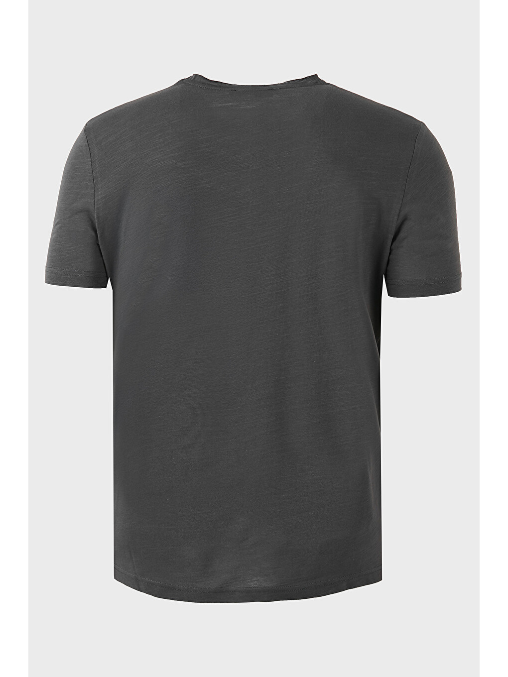 Antrasit Pamuklu Regular Fit V Yaka T Shirt 5902719-6