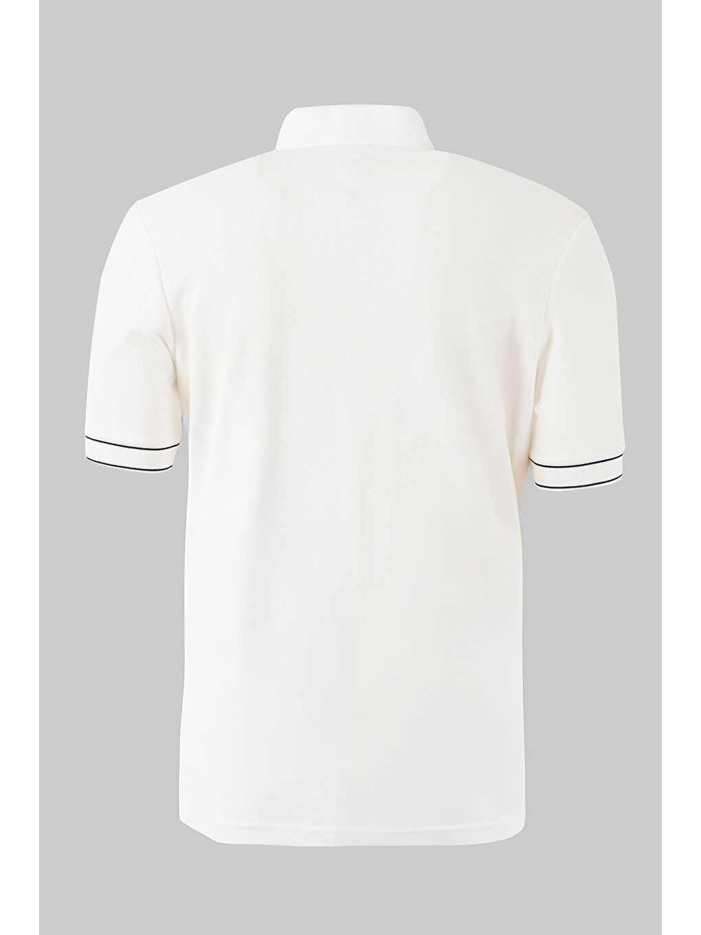 Beyaz Pamuklu Regular Fit Yarım Fermuarlı Polo T Shirt 5904073-4