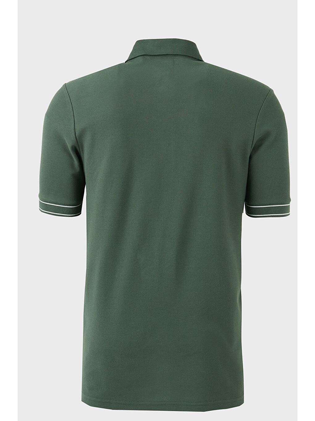 Yeşil Pamuklu Regular Fit Yarım Fermuarlı Polo T Shirt 5904073-7
