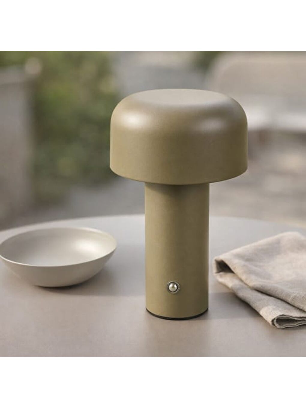 Lighting Mantar Masa Lambası - Mat Zeytin Yeşili