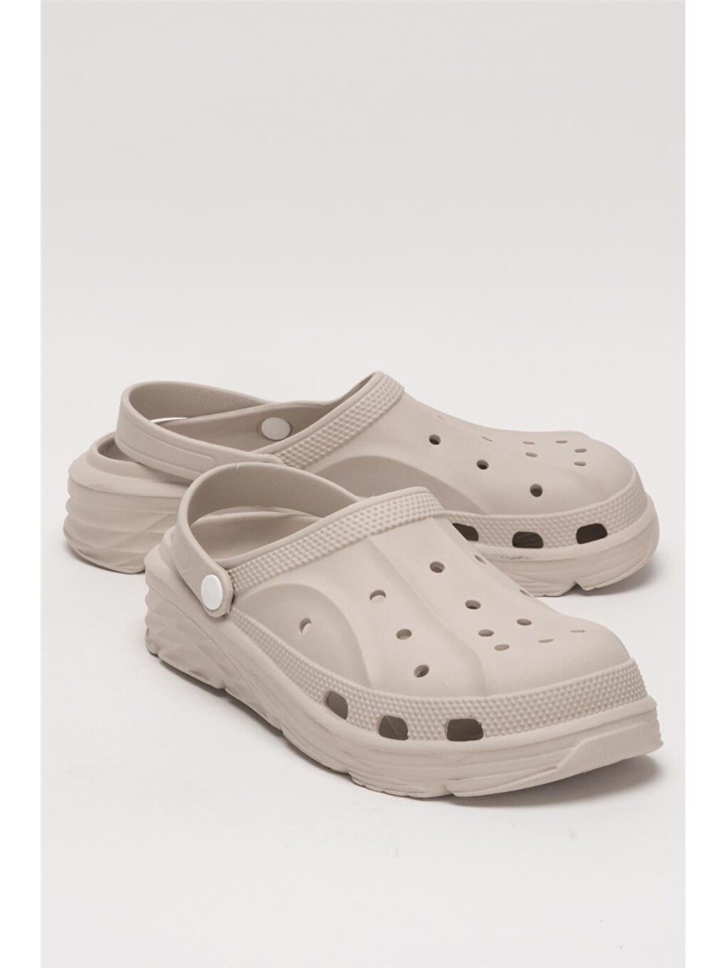Bej Erkek Eva Rahat Comfort Terlik Vizon-2