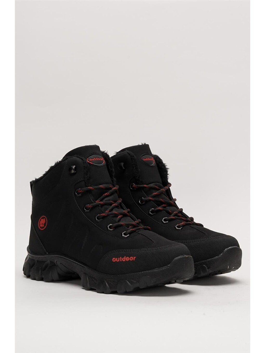 Soğuk Geçirmez Unisex Uzun Outdoor Trekking Bot Ayakkabı Siyah-3