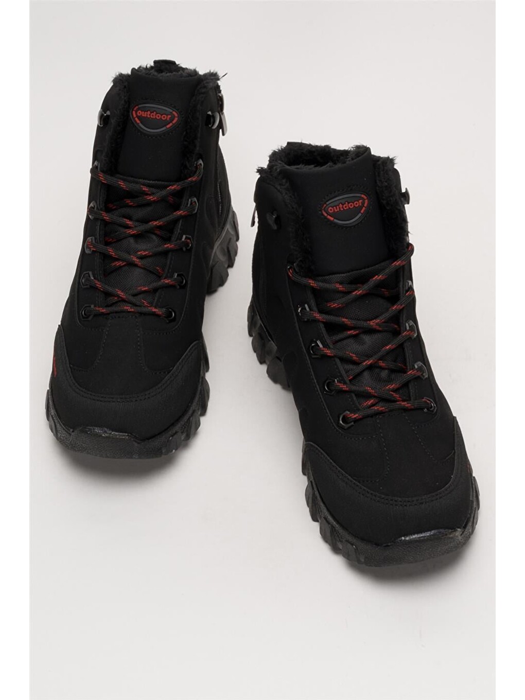 Soğuk Geçirmez Unisex Uzun Outdoor Trekking Bot Ayakkabı Siyah-9