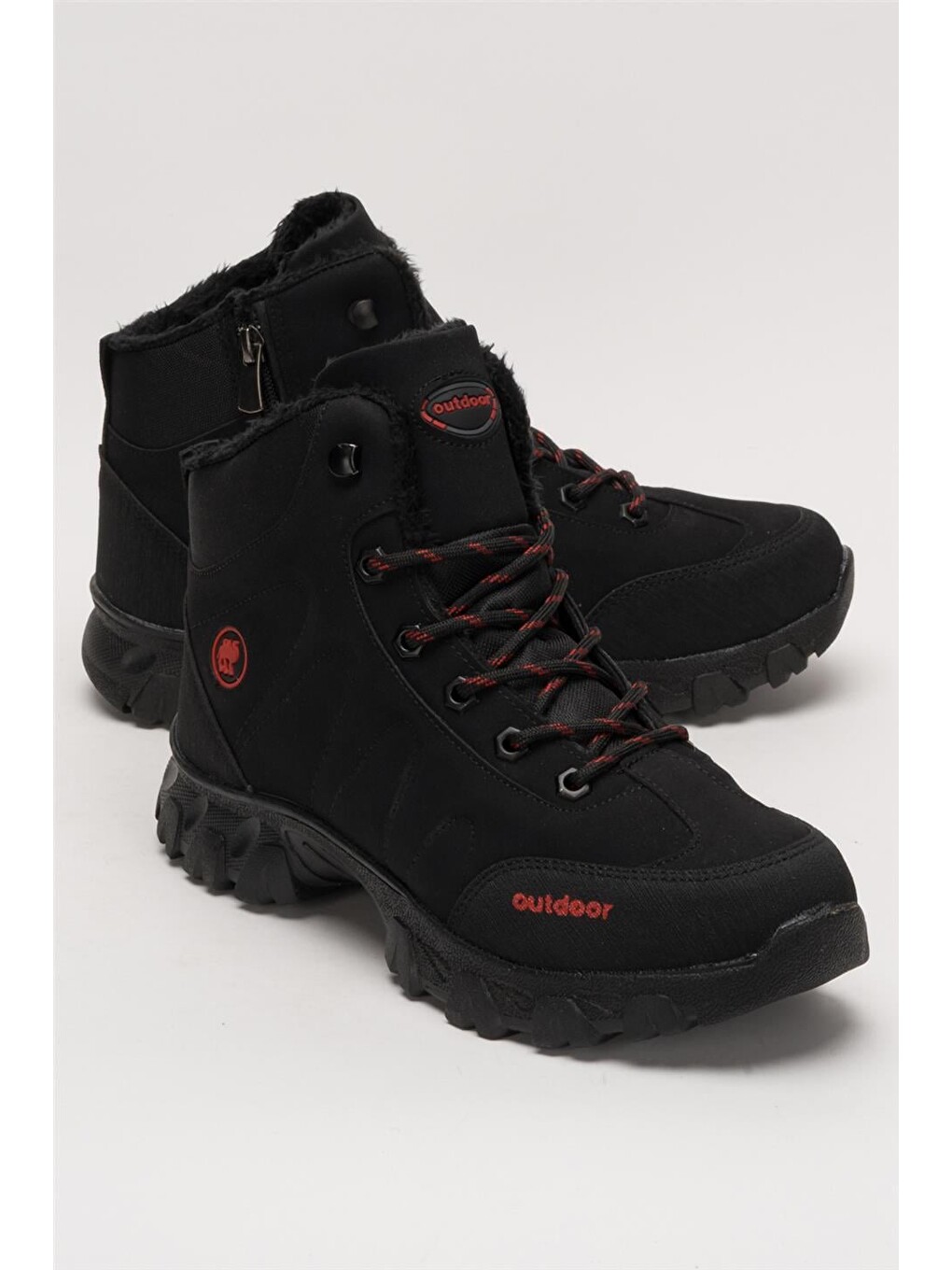 Soğuk Geçirmez Unisex Uzun Outdoor Trekking Bot Ayakkabı Siyah-2