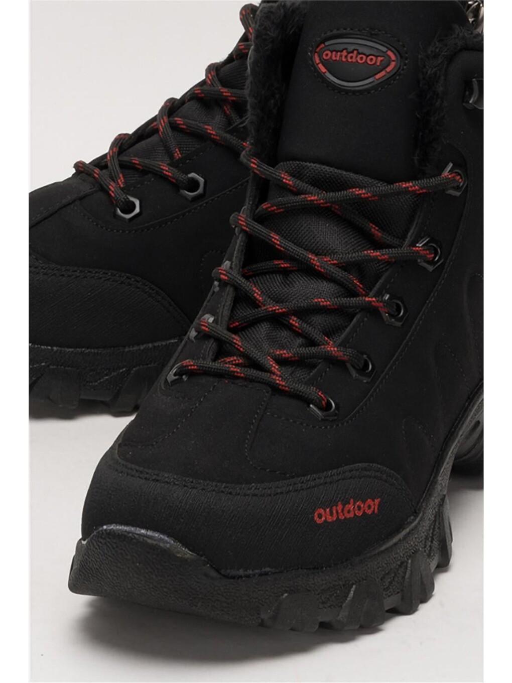 Soğuk Geçirmez Unisex Uzun Outdoor Trekking Bot Ayakkabı Siyah-8