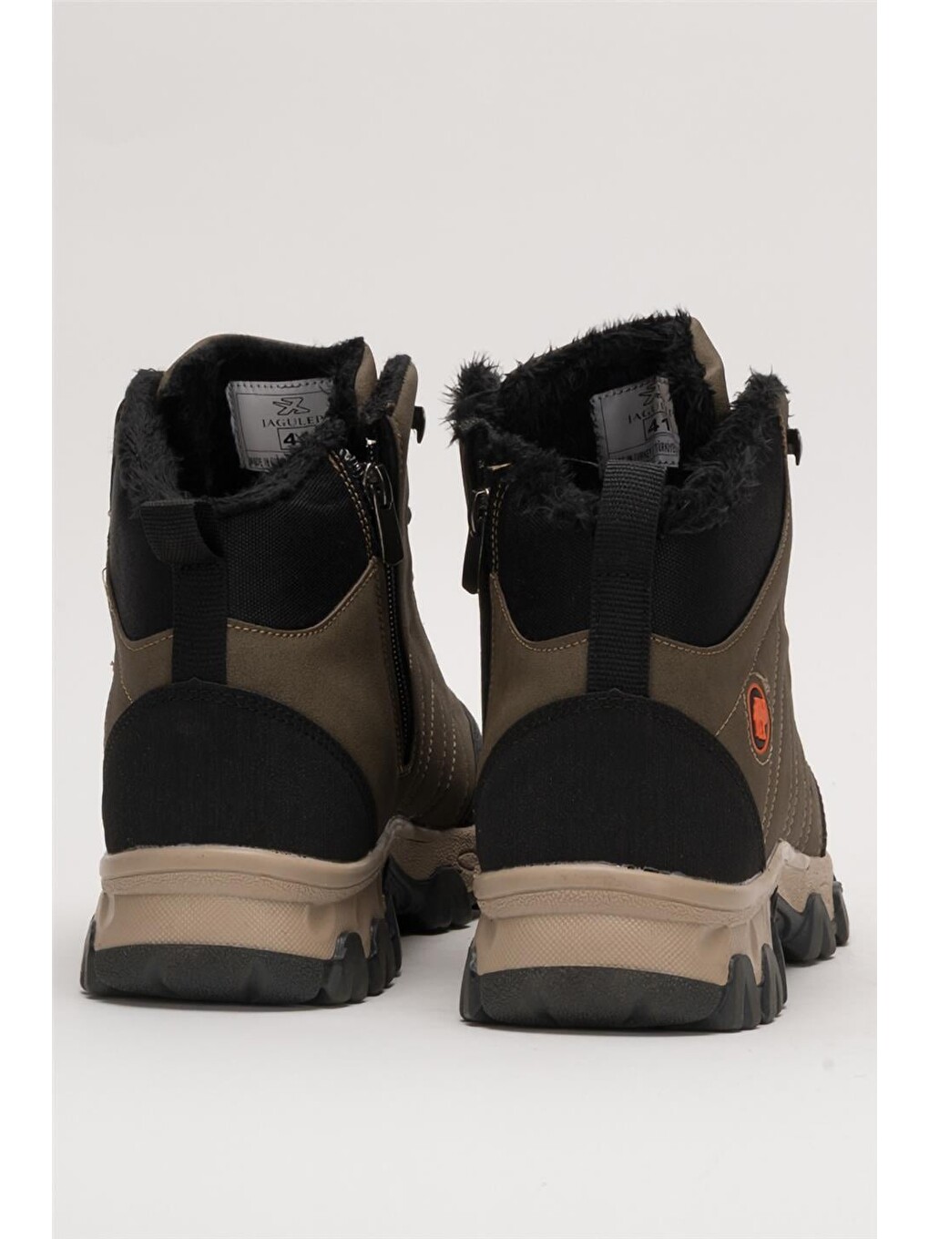 Bej Soğuk Geçirmez Unisex Uzun Outdoor Trekking Bot Ayakkabı Vizon-6
