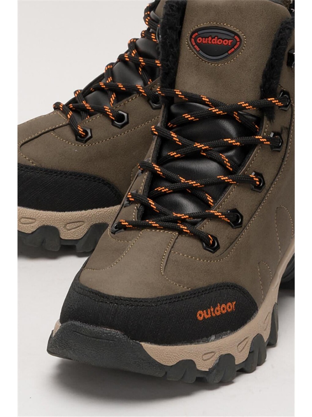 Bej Soğuk Geçirmez Unisex Uzun Outdoor Trekking Bot Ayakkabı Vizon-8