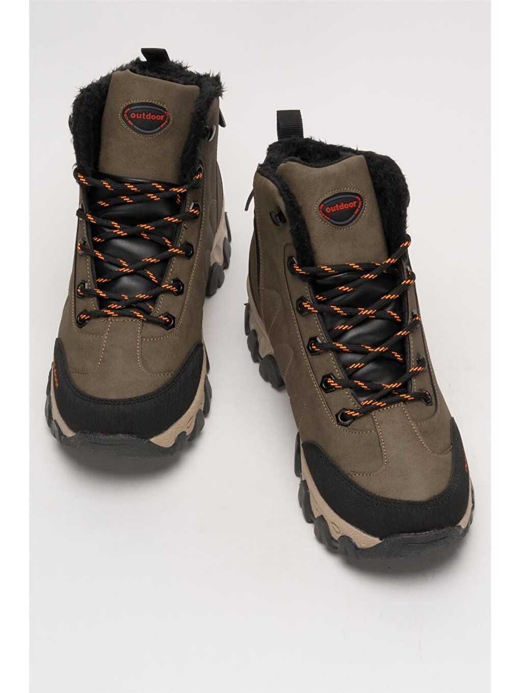 Bej Soğuk Geçirmez Unisex Uzun Outdoor Trekking Bot Ayakkabı Vizon-10