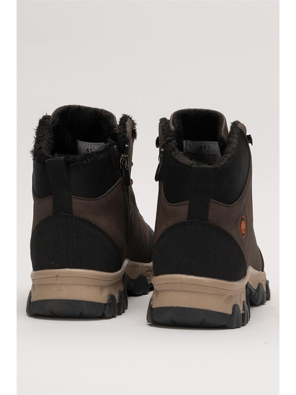 Soğuk Geçirmez Unisex Uzun Outdoor Trekking Bot Ayakkabı Kahverengi-3