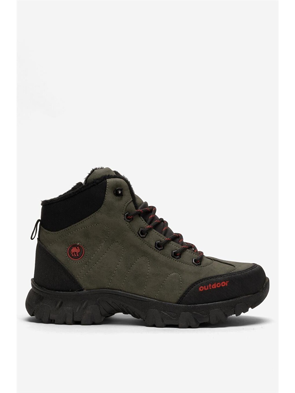 Soğuk Geçirmez Unisex Uzun Outdoor Trekking Bot Ayakkabı Haki-1