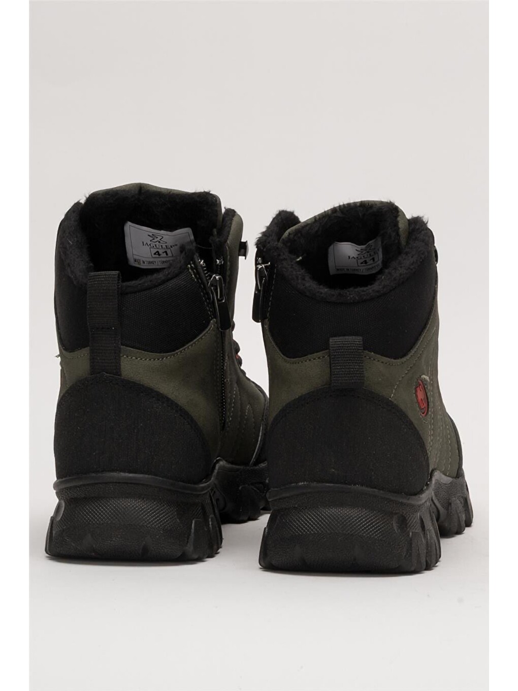 Soğuk Geçirmez Unisex Uzun Outdoor Trekking Bot Ayakkabı Haki-6