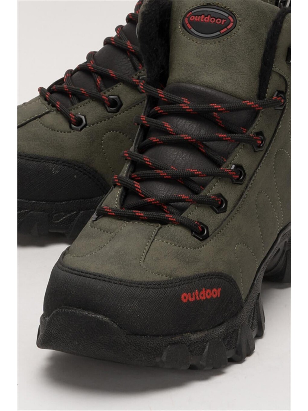 Soğuk Geçirmez Unisex Uzun Outdoor Trekking Bot Ayakkabı Haki-8