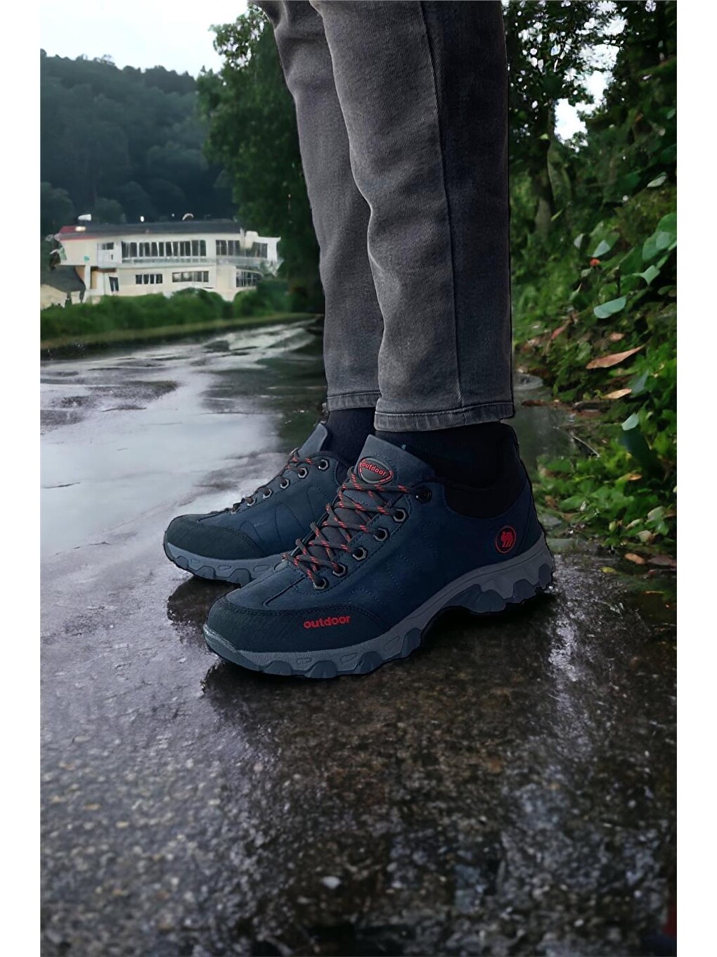Soğuk Geçirmez Unisex Outdoor Trekking Bot Ayakkabı Lacivert-7