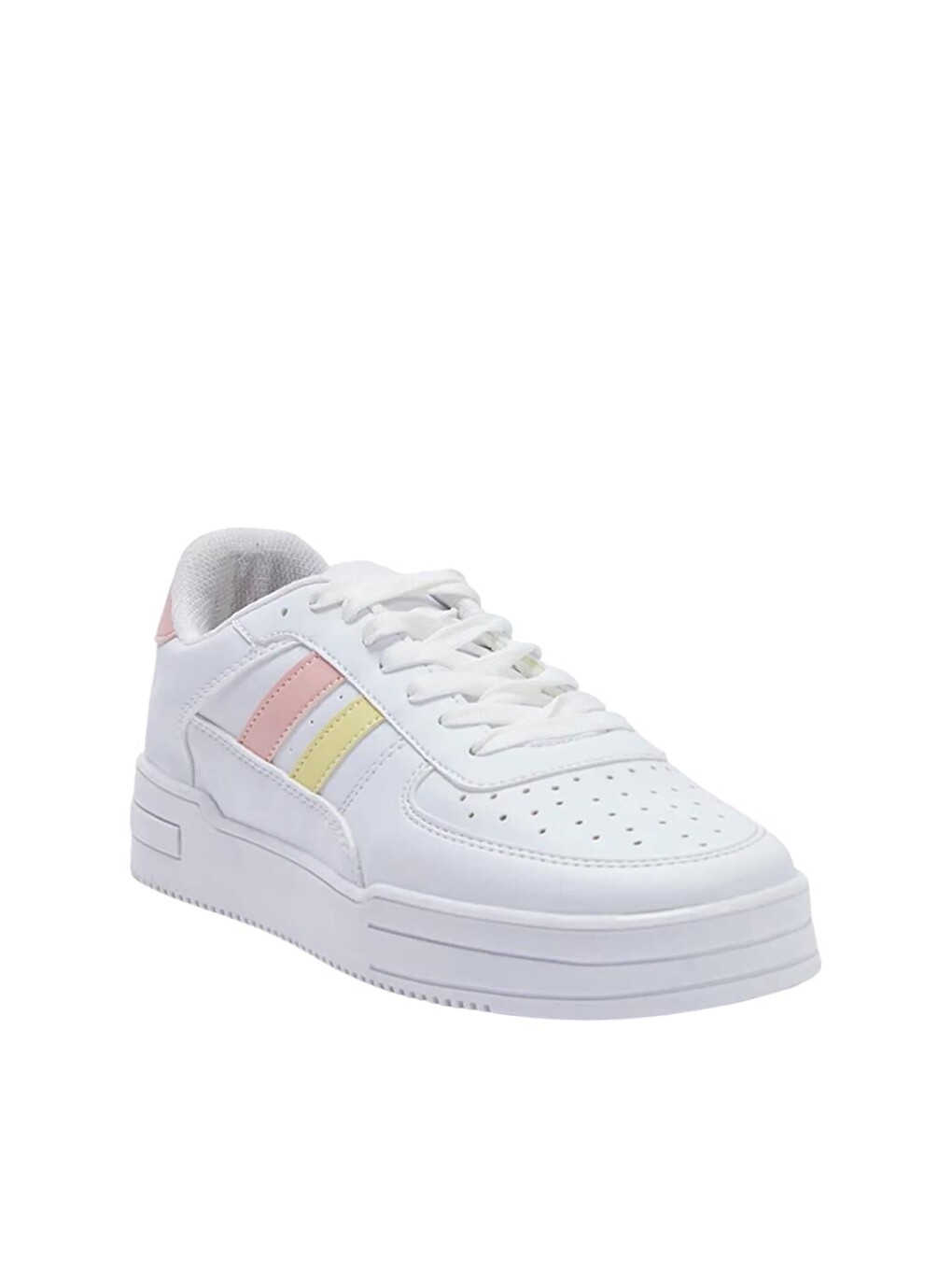 Kadın Sneaker Günlük Spor Ayakkabı Beyaz - Pudra-2