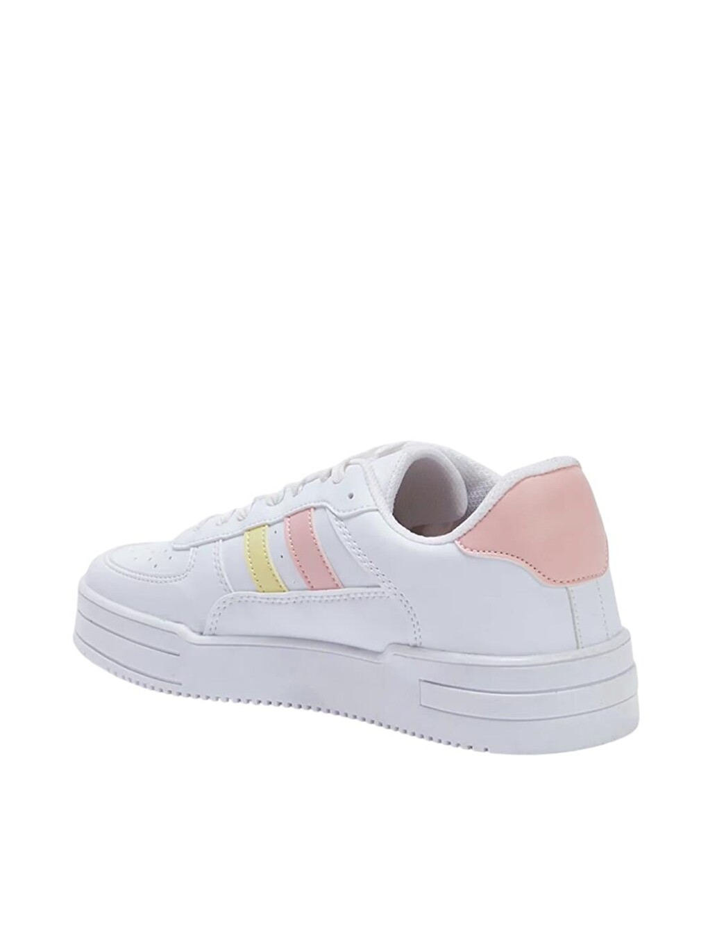 Kadın Sneaker Günlük Spor Ayakkabı Beyaz - Pudra-4