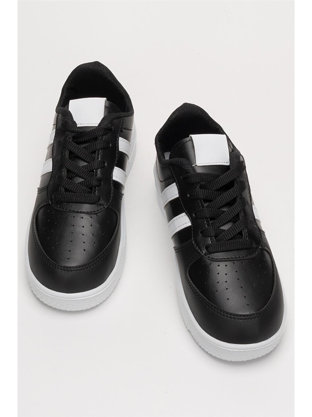 Unisex Bağcıklı Günlükspor Sneaker Ayakkabı Siyah - Beyaz-9