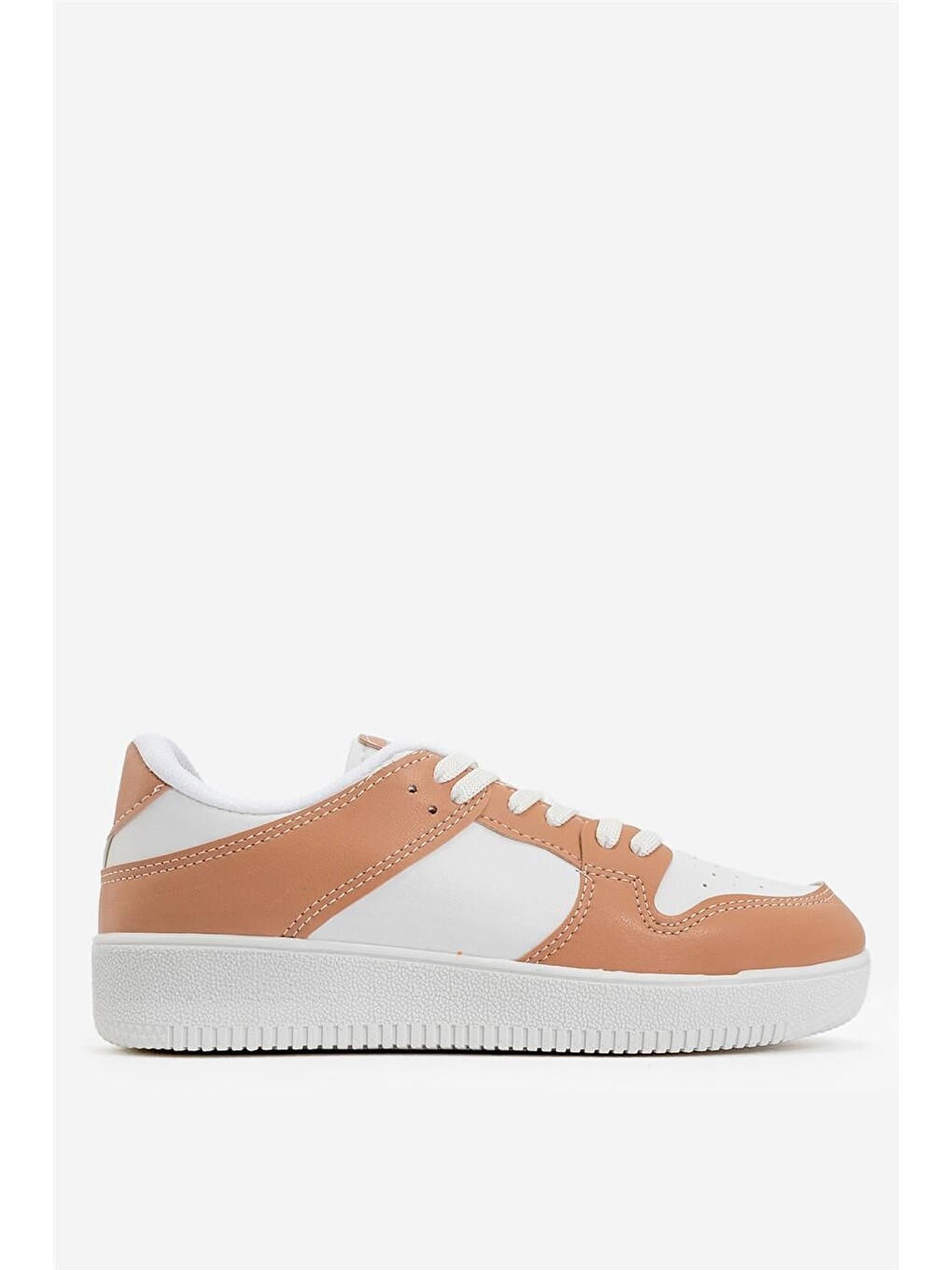 Unisex Spor Sneaker Ayakkabı Beyaz - Pudra-1