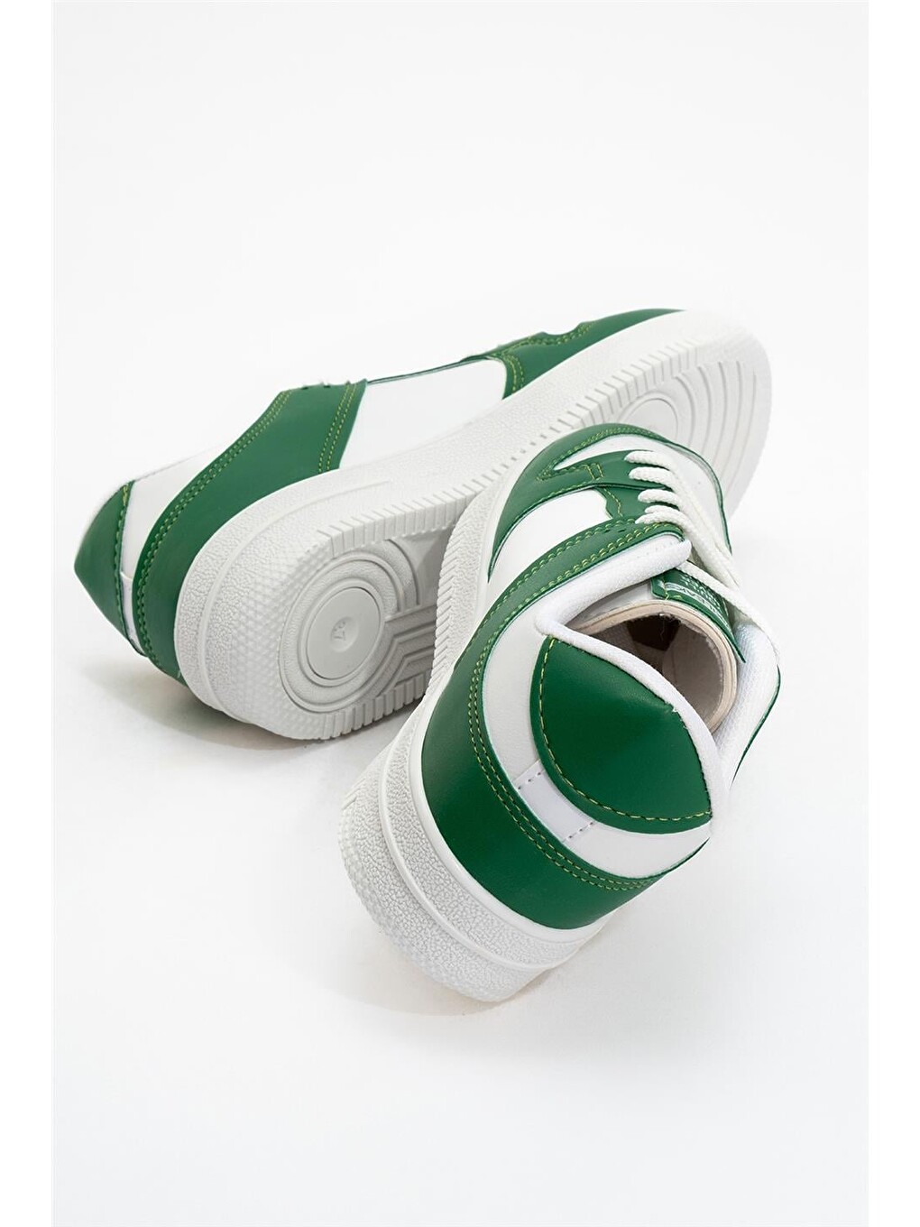 Unisex Spor Sneaker Ayakkabı Beyaz - Yeşil-6