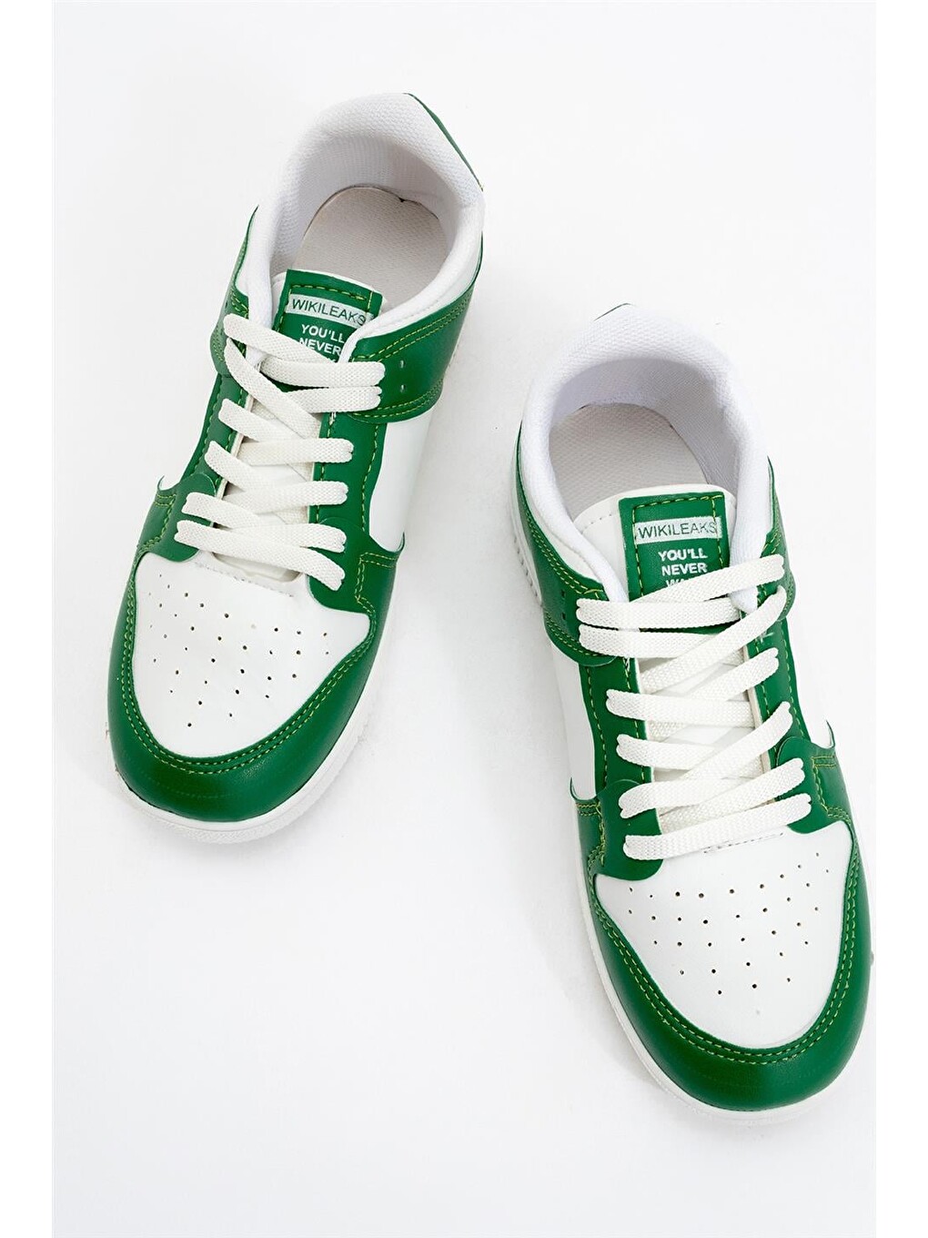 Unisex Spor Sneaker Ayakkabı Beyaz - Yeşil-9