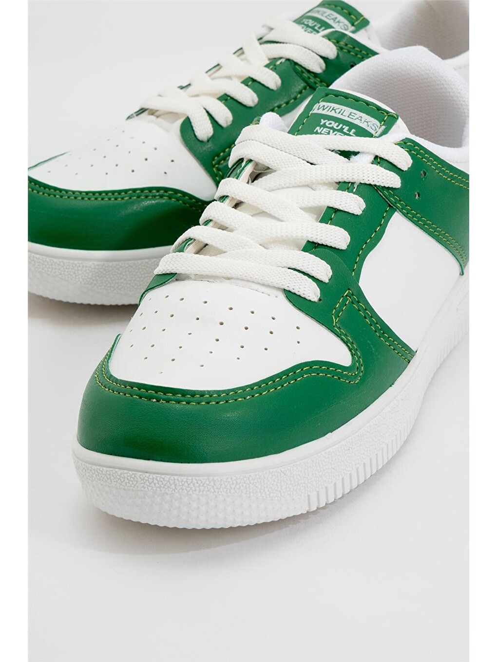 Unisex Spor Sneaker Ayakkabı Beyaz - Yeşil-5