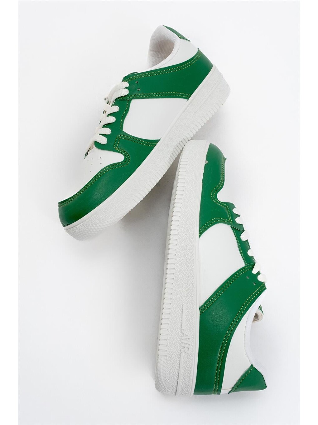 Unisex Spor Sneaker Ayakkabı Beyaz - Yeşil-10