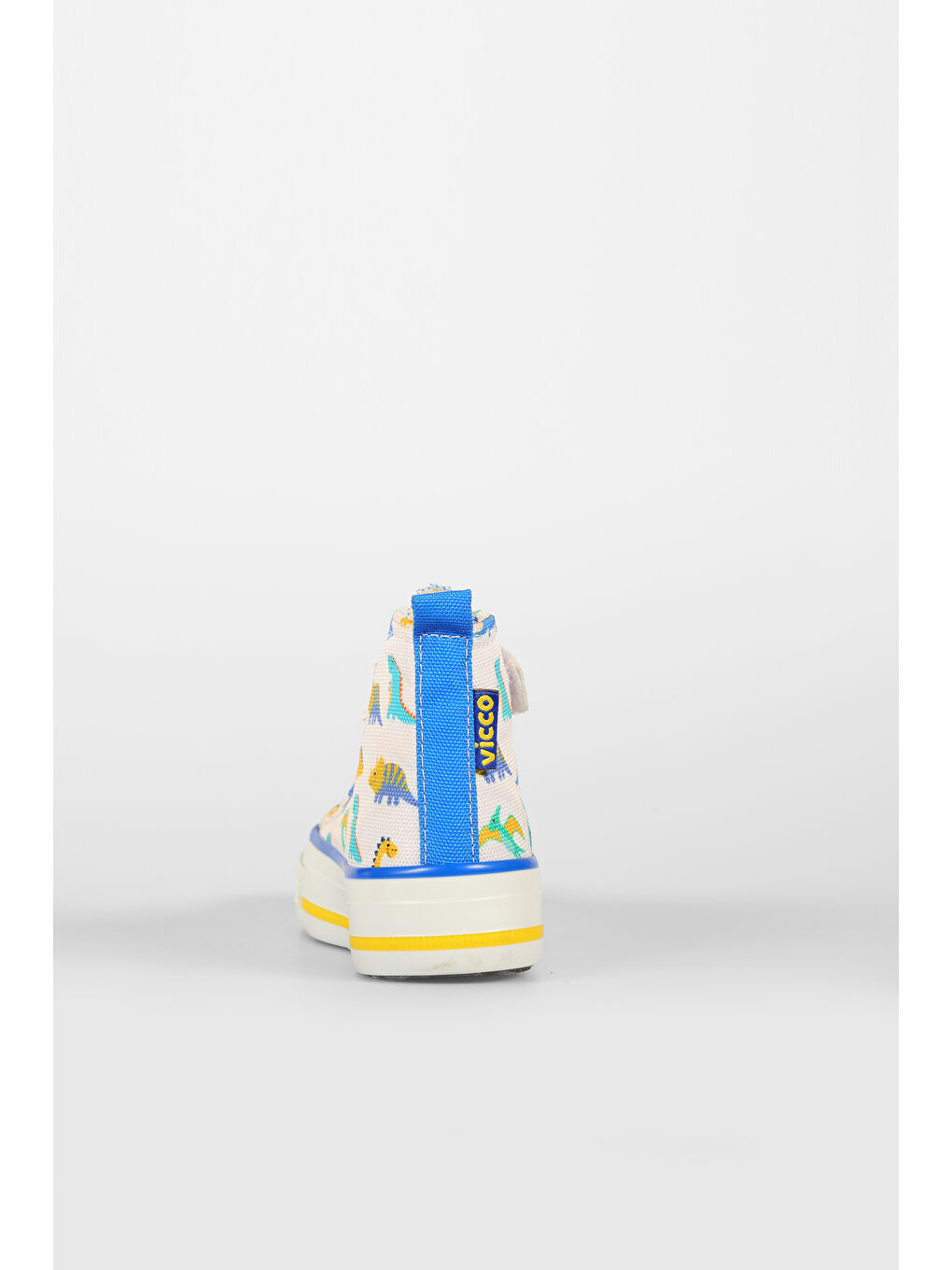 Ada Desenli Erkek Bebek Beyaz/Saks Mavi Sneaker-4