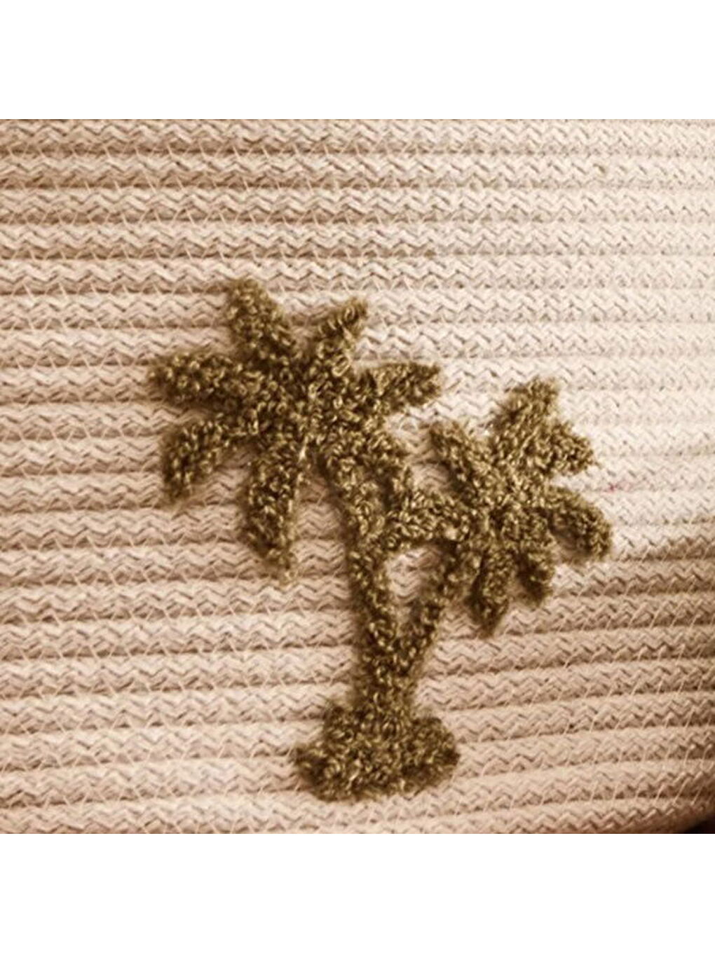 Palm Breeze Dekoratif Sepet - Beyaz - 16x23x23 cm-1