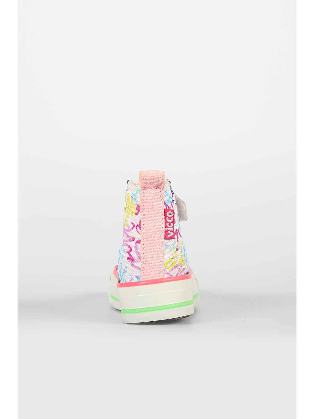 Ada Desenli Kız Bebek Beyaz/Pembe Sneaker-4