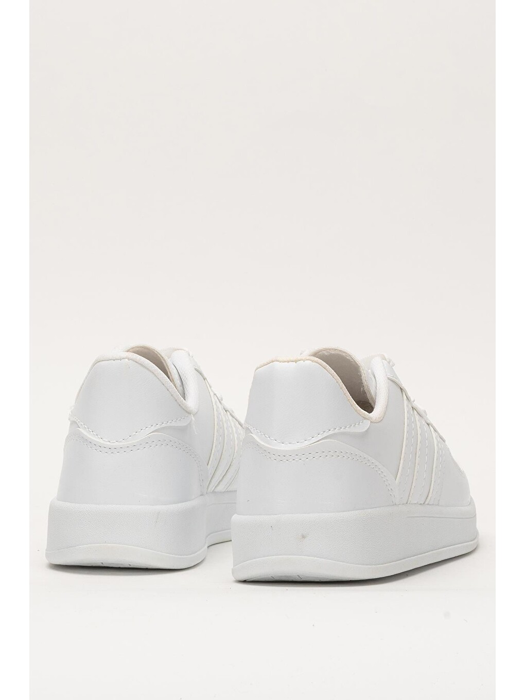 Unisex Bağcıklı Günlükspor Sneaker Ayakkabı Beyaz-3
