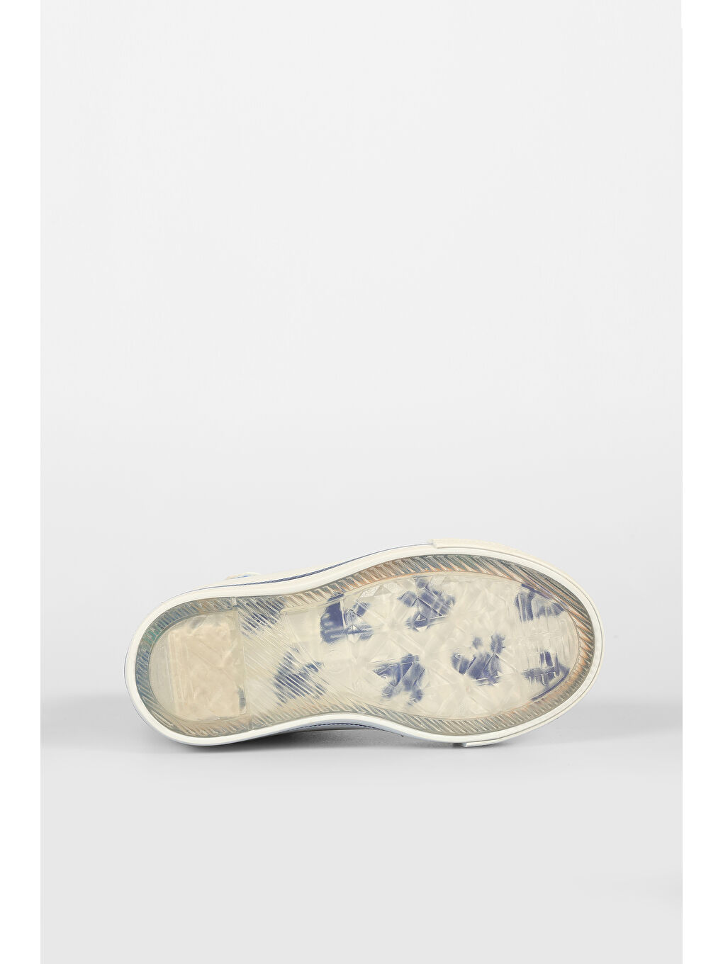 Ada Desenli Erkek Bebek Saks Mavi Sneaker-6