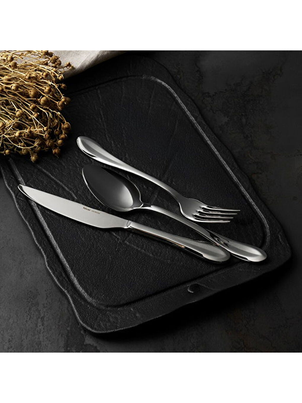 Gri Toscana 36 Parça Çatal Kaşık Bıçak Seti - Inox