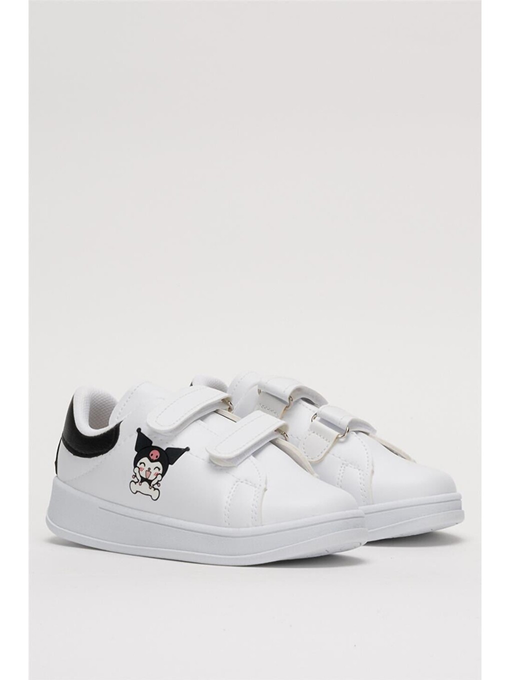 Çocuk Kuromi Baskılı Cırtlı Unisex Spor Ayakkabı Siyah-2