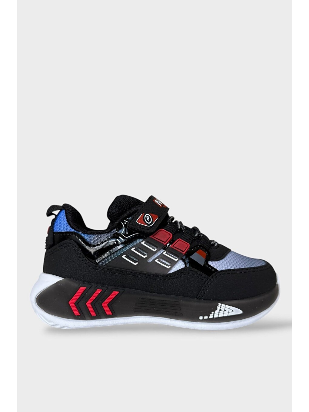 Cırtlı Hafif Anatomik Taban Günlük Sneaker Çocuk Spor Ayakkabı Siyah - Kirmizi