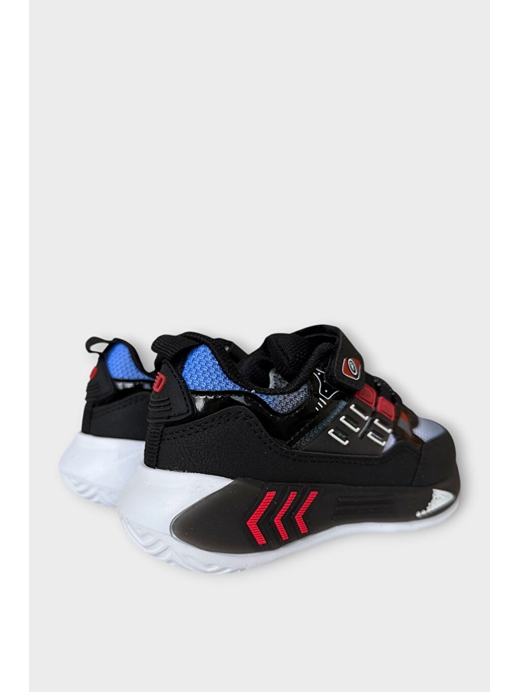 Cırtlı Hafif Anatomik Taban Günlük Sneaker Çocuk Spor Ayakkabı Siyah - Kirmizi-3