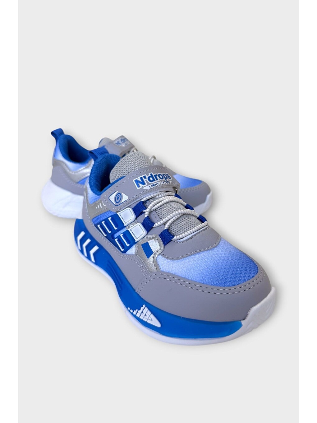 Cırtlı Hafif Anatomik Taban Günlük Sneaker Çocuk Spor Ayakkabı Gri-2