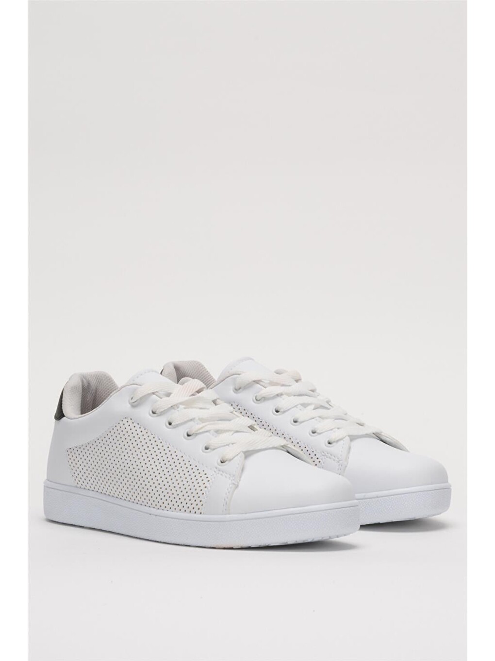 Kadın Spor Sneaker Ayakkabı Beyaz - Siyah-2