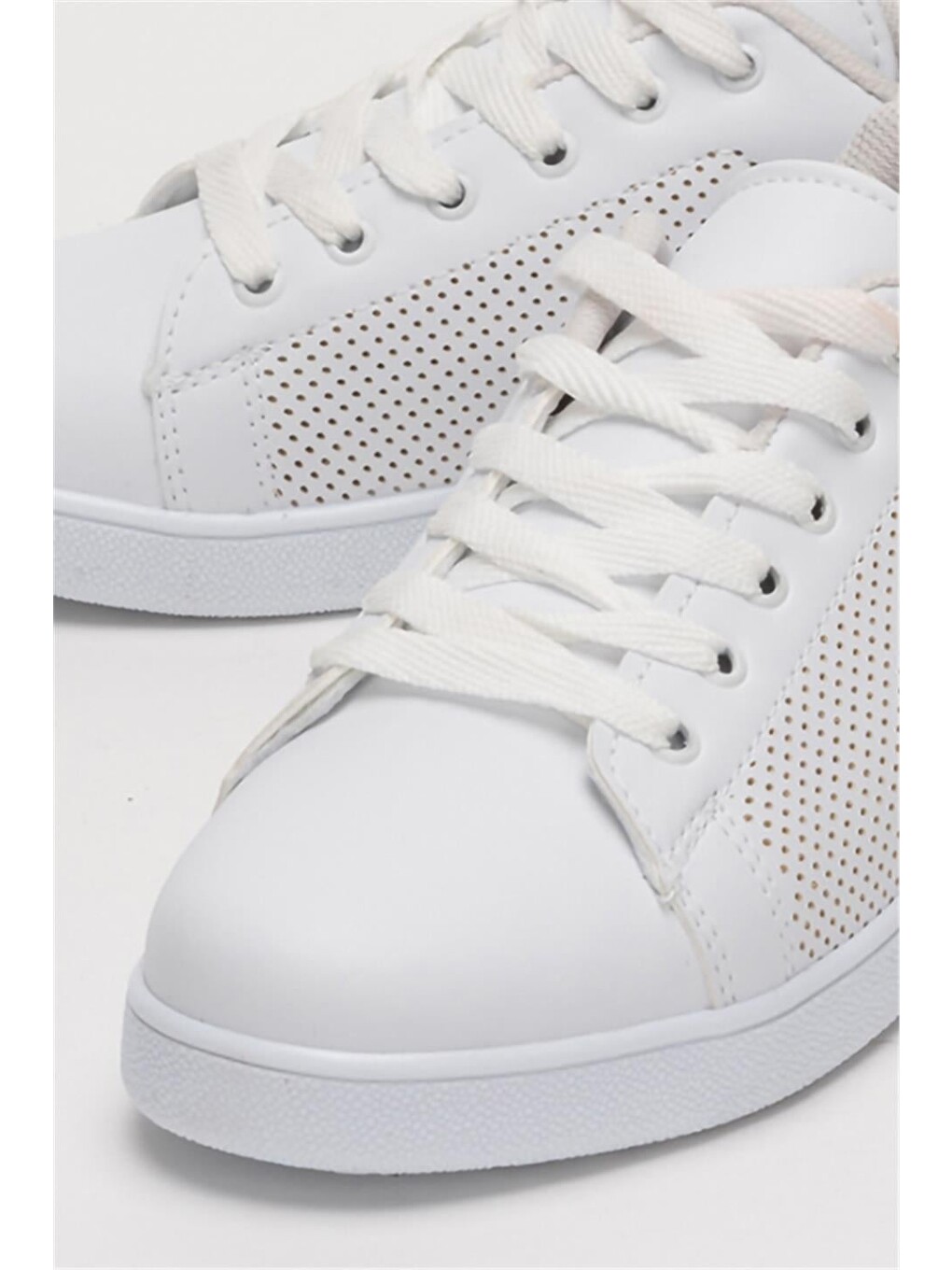 Kadın Spor Sneaker Ayakkabı Beyaz - Siyah-4