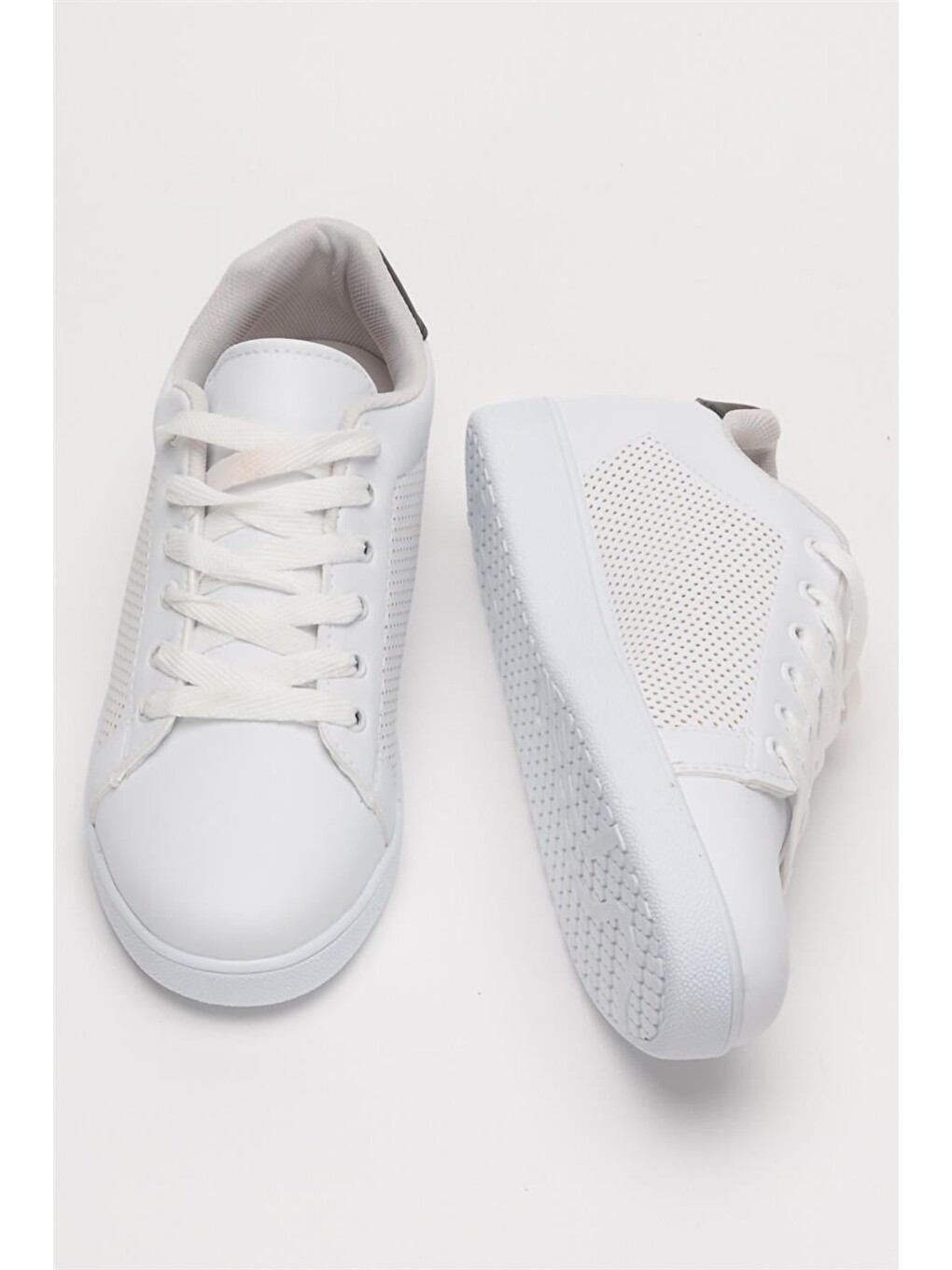 Kadın Spor Sneaker Ayakkabı Beyaz - Siyah-6