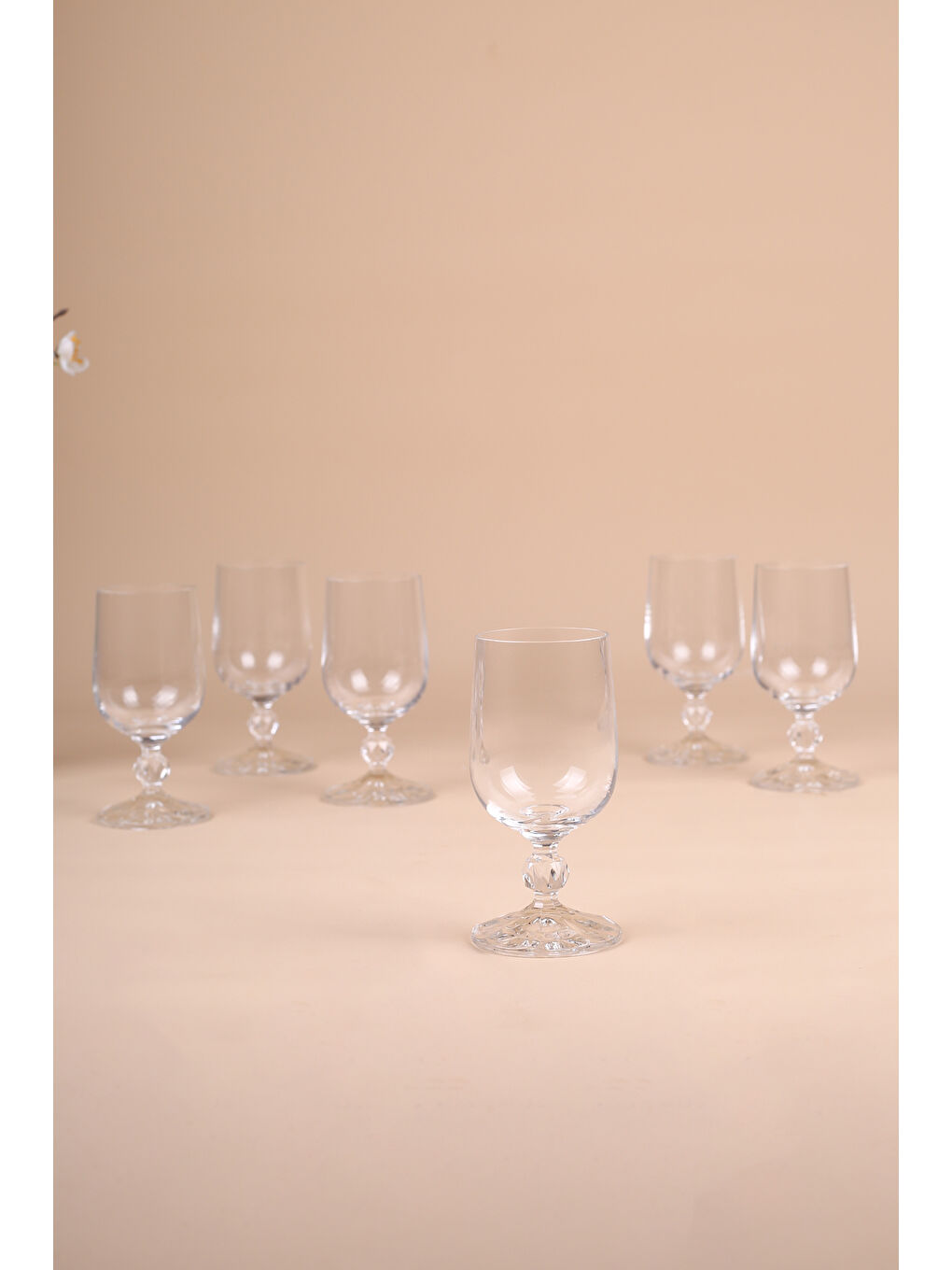 Renksiz Claudia Kristal 6'lı Kahve Yanı Bardağı Seti 135 cc-2