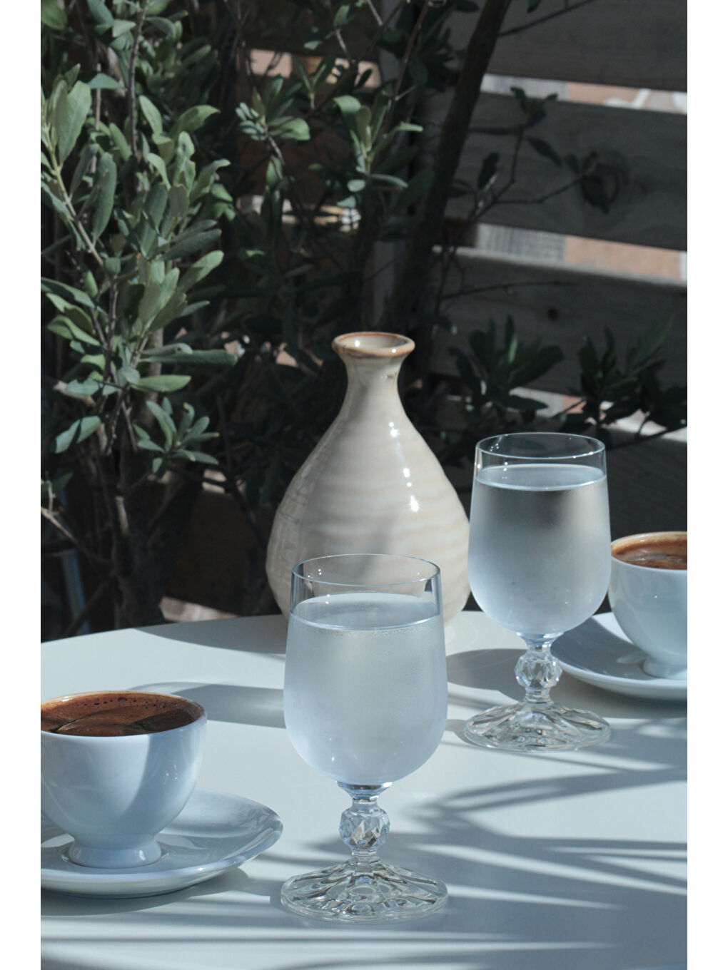 Renksiz Claudia Kristal 6'lı Kahve Yanı Bardağı Seti 135 cc-3