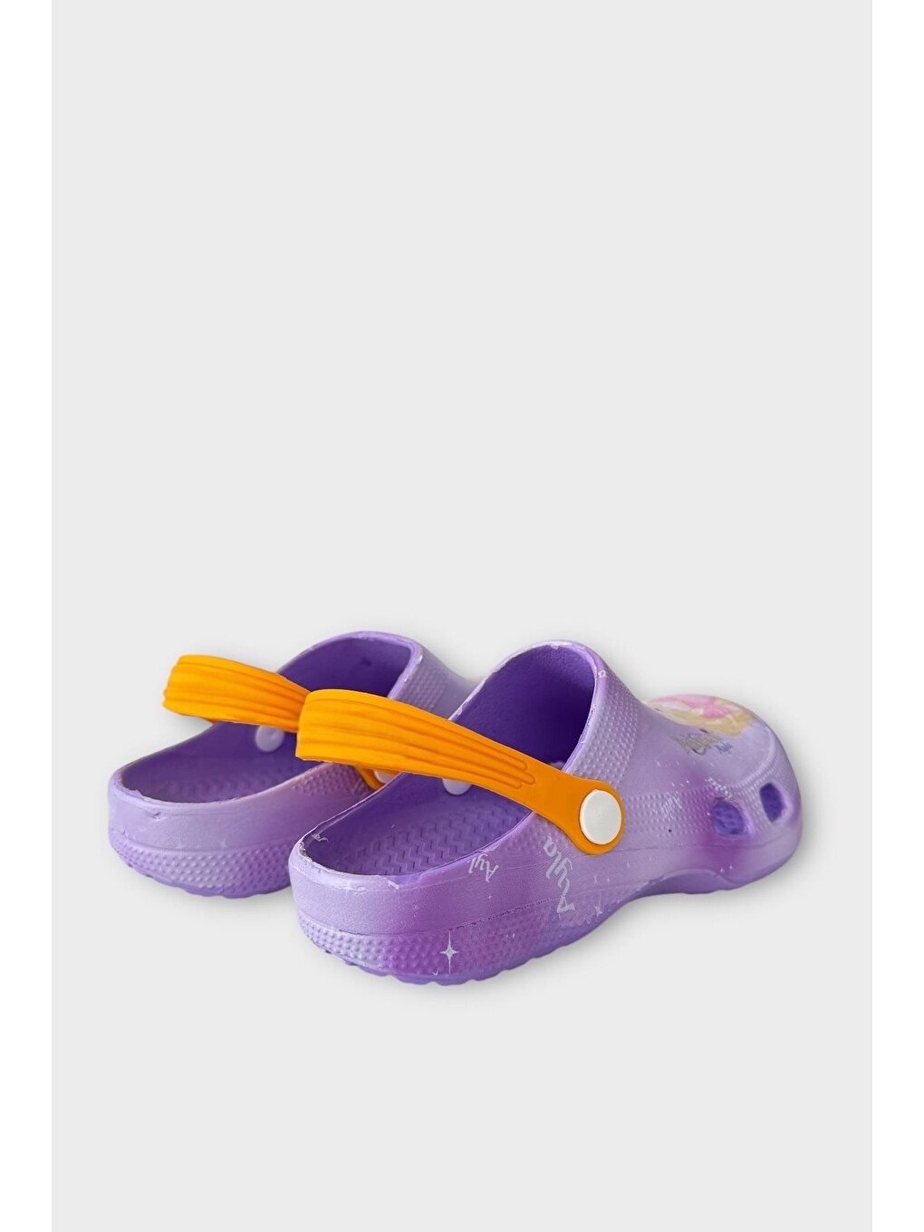 Süper Kahramanlı Çocuk Sandalet Terlik Lila-8